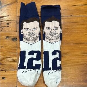 Tom Brady Patriots Socks number 12